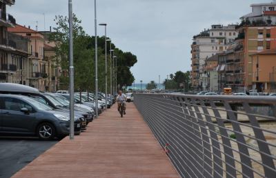 San Benedetto, aperta la pista ciclopedonale di via Moretti 