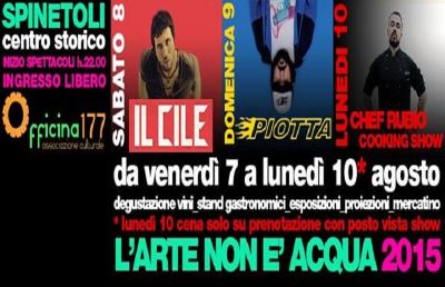 Spinetoli, ritorna l'appuntamento con “L’arte non è acqua”