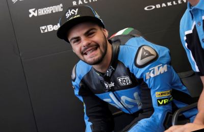 Indianapolis, brutta caduta per Fenati nelle prime prove libere