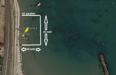 Grottammare, divieto di balneazione nella zona del 43° parallelo