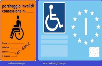 Disabilità: i contrassegni auto arancioni non saranno più validi