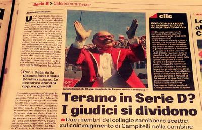 Savona-Teramo, per Gazzetta divisi i giudici del Tribunale Federale