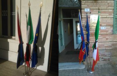 Anche a San Benedetto bandiere a lutto per Al Assaad