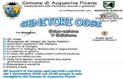 Acquaviva, parte una serie d'incontri a sostegno della genitorialità