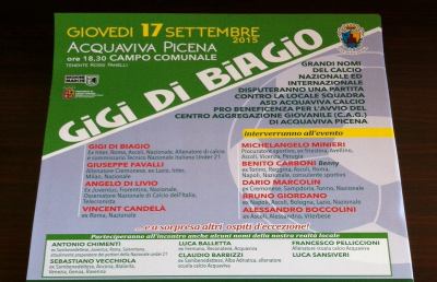 Acquaviva Picena, partita di beneficenza con ex calciatori serie A