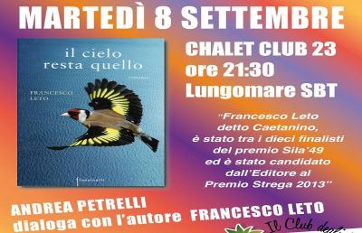 San Benedetto, si presenta il libro “Il cielo resta quello”