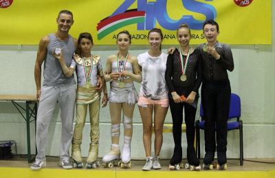 Pattinaggio artistico, brillano i Diavoli Verde Rosa a Misano
