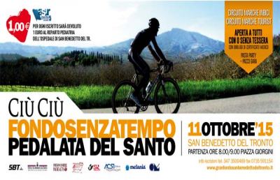 “Pedalata del Santo”, passaggio stupendo nel centro di Ripatransone