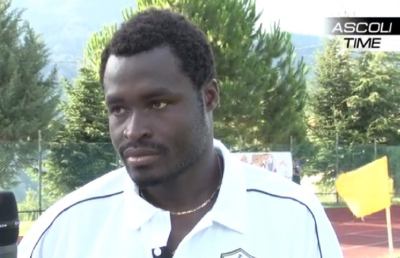 Ascoli, multa ad Addae per la simulazione in area del Cesena