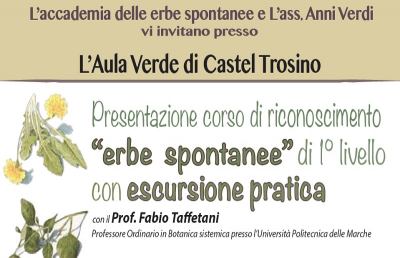 Castel Trosino, corso sul riconoscimento delle erbe spontanee