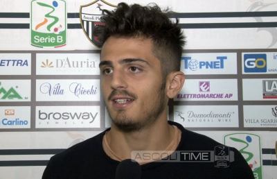 Ascoli, Carpani: ''Partita emozionante con il Pescara, spero di essere in campo''