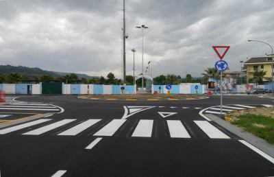 Grottammare, lavori agli sgoccioli per la rotatoria San Martino