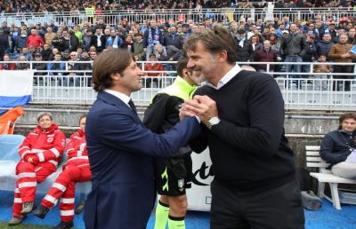 Novara-Cagliari 1-0, le voci di Baroni e Rastelli post gara