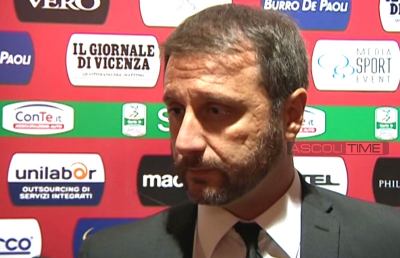 Ascoli Picchio, la voce di Mangia dopo il ko con il Vicenza