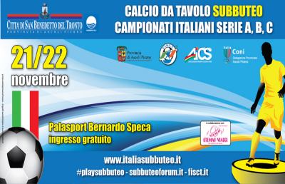 Subbuteo, al PalaSpeca di San Benedetto torna il calcio da tavolo 