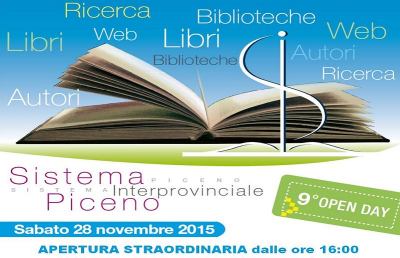 Sabato biblioteche aperte in tutto il Piceno