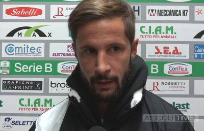 Ascoli-Trapani 0-0, la voce di capitan Antonini post gara