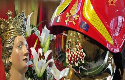 Vigili del Fuoco Ascoli, celebrazioni Santa Barbara 2015