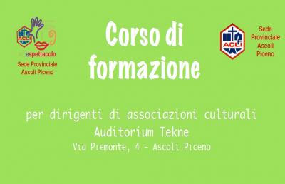 Acli Arte e Spettacolo, corso di formazione per dirigenti