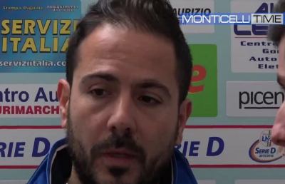 Isernia, la voce di mister De Bellis dopo il ko col Monticelli