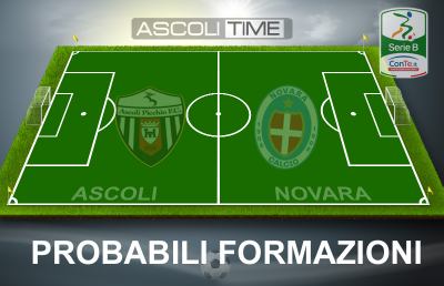 Ascoli-Novara, probabili formazioni della sfida del ''Del Duca''