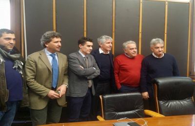 Crotone riceve la visita di Abodi. B Futura in aiuto per lavori stadio