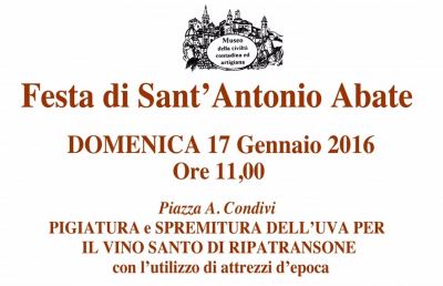 Ripatransone, tutto pronto per la Festa di Sant'Antonio Abate