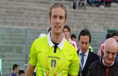 Virtus Entella-Ascoli, arbitra Chiffi. Non vide il fallo di mano di Acosty...