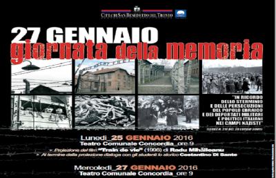 San Benedetto: ''Giornata della Memoria'', serie di appuntamenti per ricordare