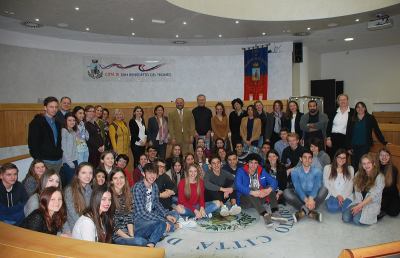 San Benedetto, studenti del progetto Erasmus ricevuti in Comune 