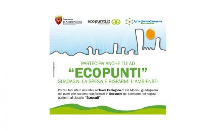 Ascoli Piceno: ecopunti, progetto prorogato per tutto il 2016