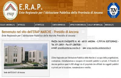 Ascoli Piceno, nota Erap Marche su edificio in Via dei Fiordalisi