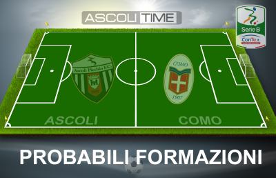 Ascoli-Como, le probabili formazioni della sfida tra piceni e lariani