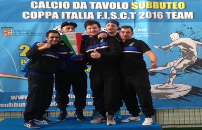 Subbuteo a San Benedetto, Coppa Italia alle Fiamme Azzurre Roma