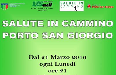 Porto San Giorgio, conto alla rovescia per l’iniziativa ''Salute in cammino''