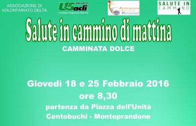 Centobuchi, prosegue iniziativa ''Salute in cammino di mattina''