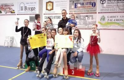 Pattinaggio artistico: Diavoli Verde Rosa brillano ai Provinciali Uisp