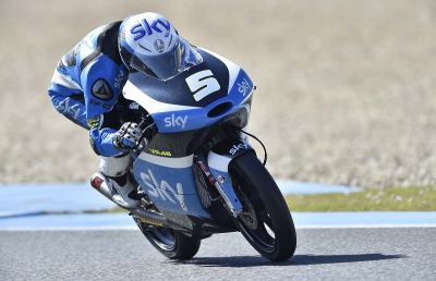 Test Moto3 a Jerez, miglior tempo per Fenati nella seconda giornata