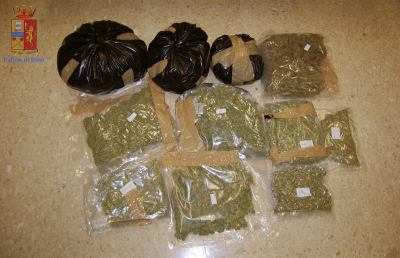 Grottammare, arrestato spacciatore con 6 chili di marijuana in auto