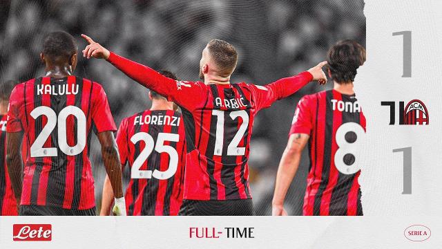 Juventus-Milan 1-1, highlights