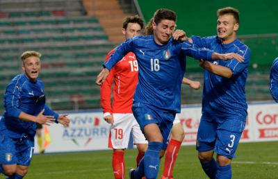 Ascoli Picchio, Dimarco in gol nella vittoria dell'Under 19 con la Svizzera