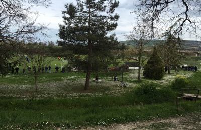 Ascoli, Mangia dirige l'allenamento di Pasquetta davanti a tanti tifosi 