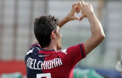 Cagliari, fa crac il ginocchio di Melchiorri. Salta la gara di Ascoli
