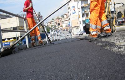 San Benedetto, nuove pavimentazioni nelle vie Mancini e Mattioli 