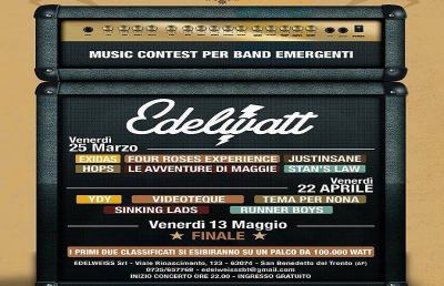 San Benedetto, seconda semifinale del music contest Edelwatt