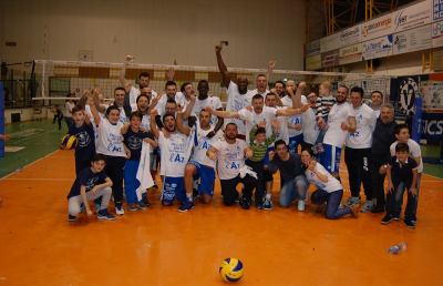 Volley maschile, la Videx Grottazzolina festeggia il ritorno in Serie A2