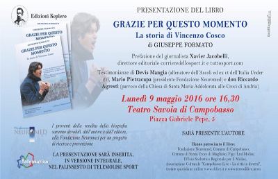 Campobasso, si presenta libro su mister Cosco. Anche Mangia sposa il progetto