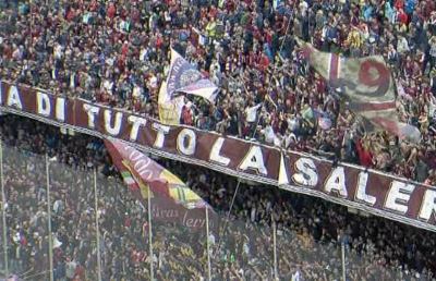 Ascoli-Salernitana, saranno solamente 874 i tifosi granata in Curva Nord