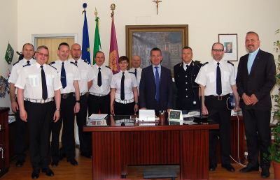 Questura Ascoli Piceno, visita di una delegazione della Polizia Polacca