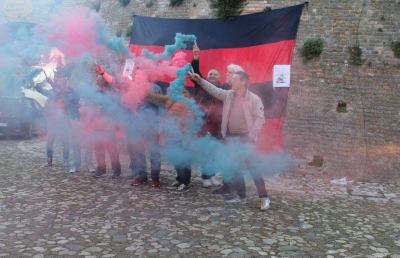 Acquaviva, festa per la promozione della Sambenedettese in Lega Pro
